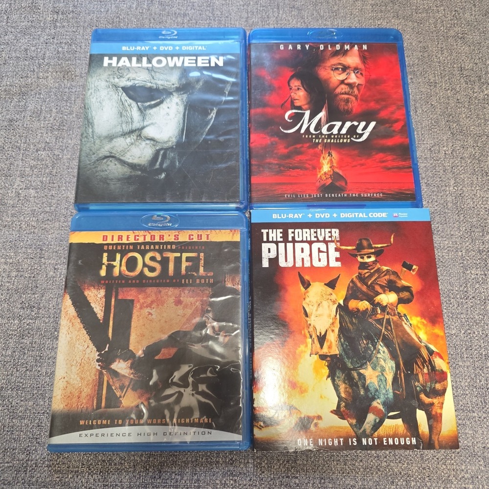 Blu Ray DVD Horror Lot Halloween Mary Hostel Purge